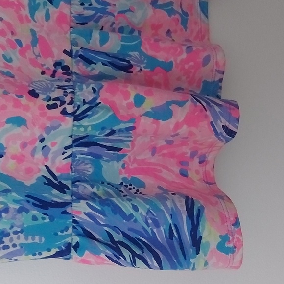 Lilly Pulitzer Sorrento Dress Ruffled Sleeves and Hem Size 12/14 - Picture 4 of 6